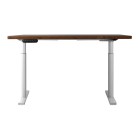 Electric Standing Desk 140cm Adjustable Sit Stand Desks White Brown 140cm Electric Standing Desk 140cm Adjustable Sit Stand Desks White Brown 140cm