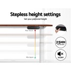 Electric Standing Desk 140cm Adjustable Sit Stand Desks White Brown 140cm Electric Standing Desk 140cm Adjustable Sit Stand Desks White Brown 140cm
