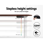 Electric Standing Desk 140cm Adjustable Sit Stand Desks White Walnut 140cm Electric Standing Desk 140cm Adjustable Sit Stand Desks White Walnut 140cm