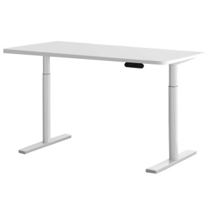 Electric Standing Desk 120cm Height Adjustable Sit Stand Desks Table White