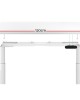 Electric Standing Desk 120cm Height Adjustable Sit Stand Desks Table White