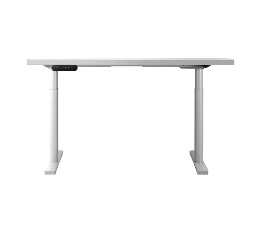 Electric Standing Desk 140cm Height Adjustable Sit Stand Desks White 140cm Electric Standing Desk 140cm Height Adjustable Sit Stand Desks White 140cm
